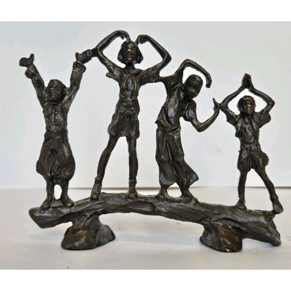 Jane DeDecker "YMCA of the Rockies" Sculpture Bronze Finished Pewter 6"
